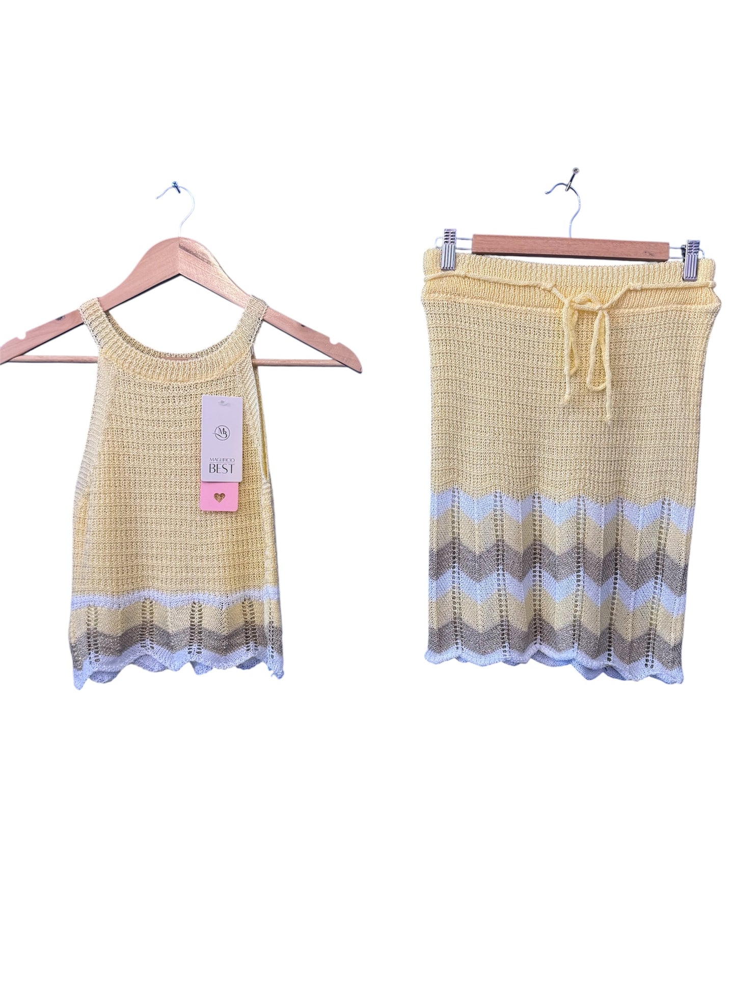 Women’s Knitted 2 Piece Set Top & Skirt