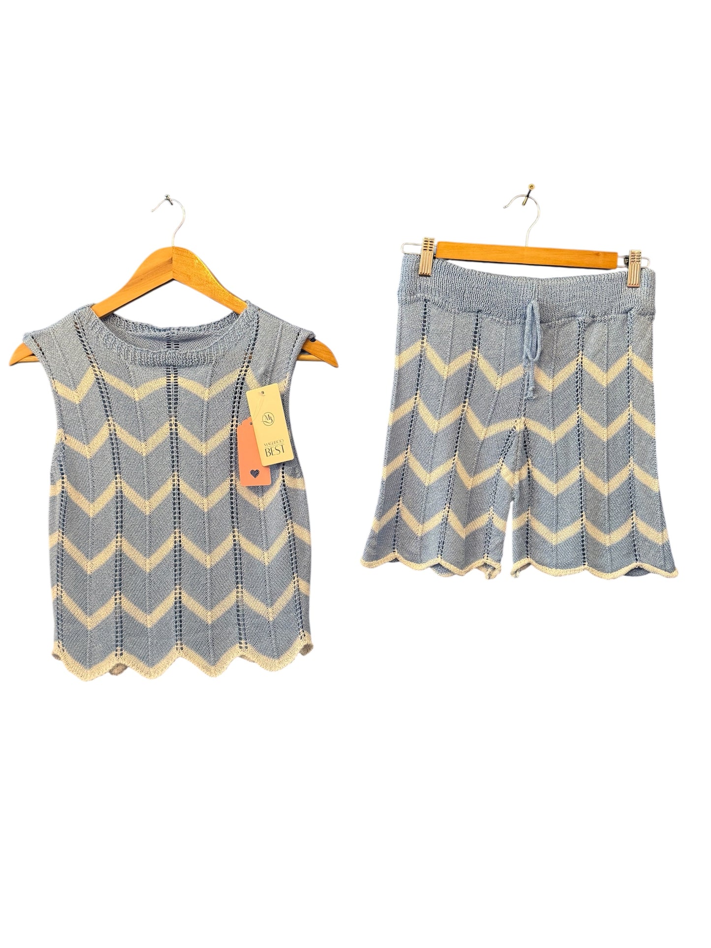 Women’s Knitted 2 Piece Set Top & Shorts