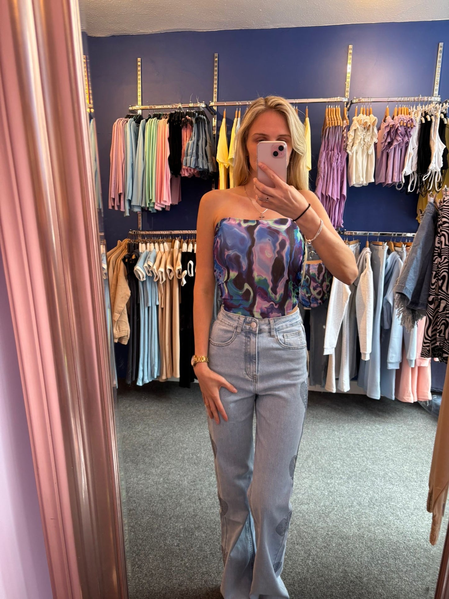 Women’s Heart Diamanté Jeans