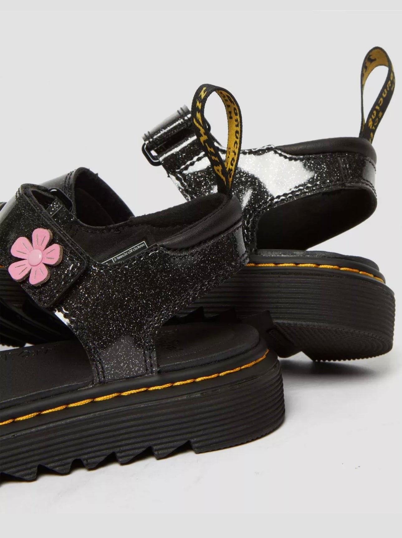 Dr Martens Junior Klaire Coated Glitter Sandals