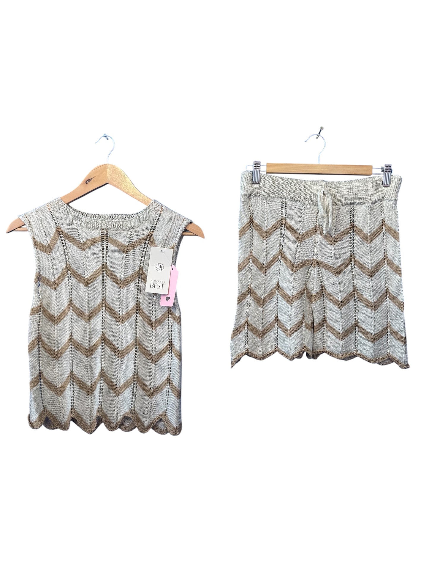 Women’s Knitted 2 Piece Set Top & Shorts