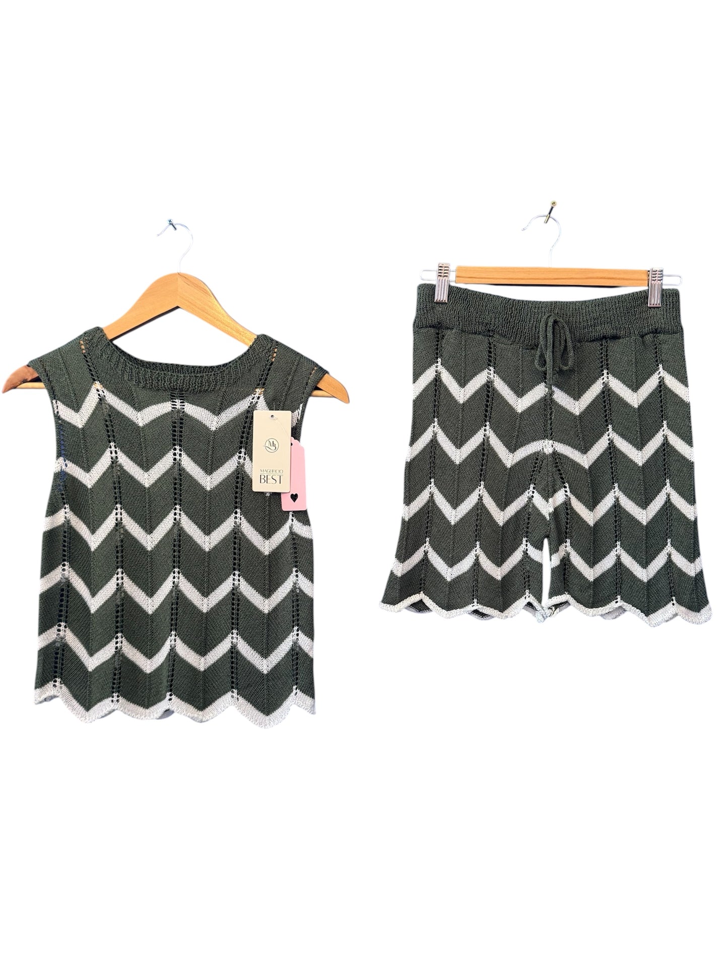 Women’s Knitted 2 Piece Set Top & Shorts