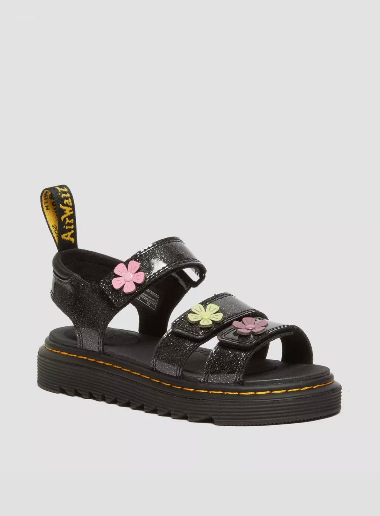 Dr Martens Junior Klaire Coated Glitter Sandals