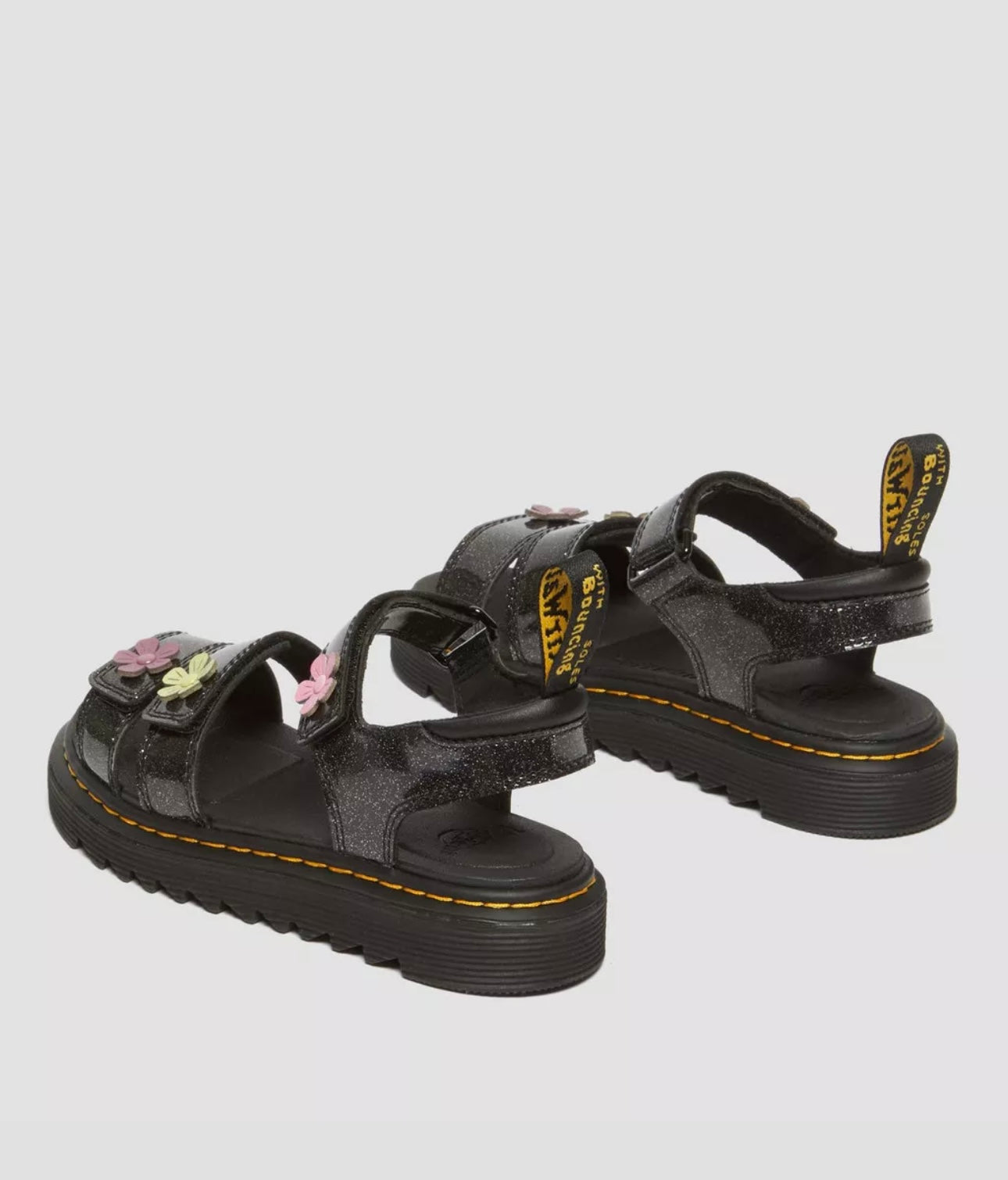 Dr Martens Junior Klaire Coated Glitter Sandals