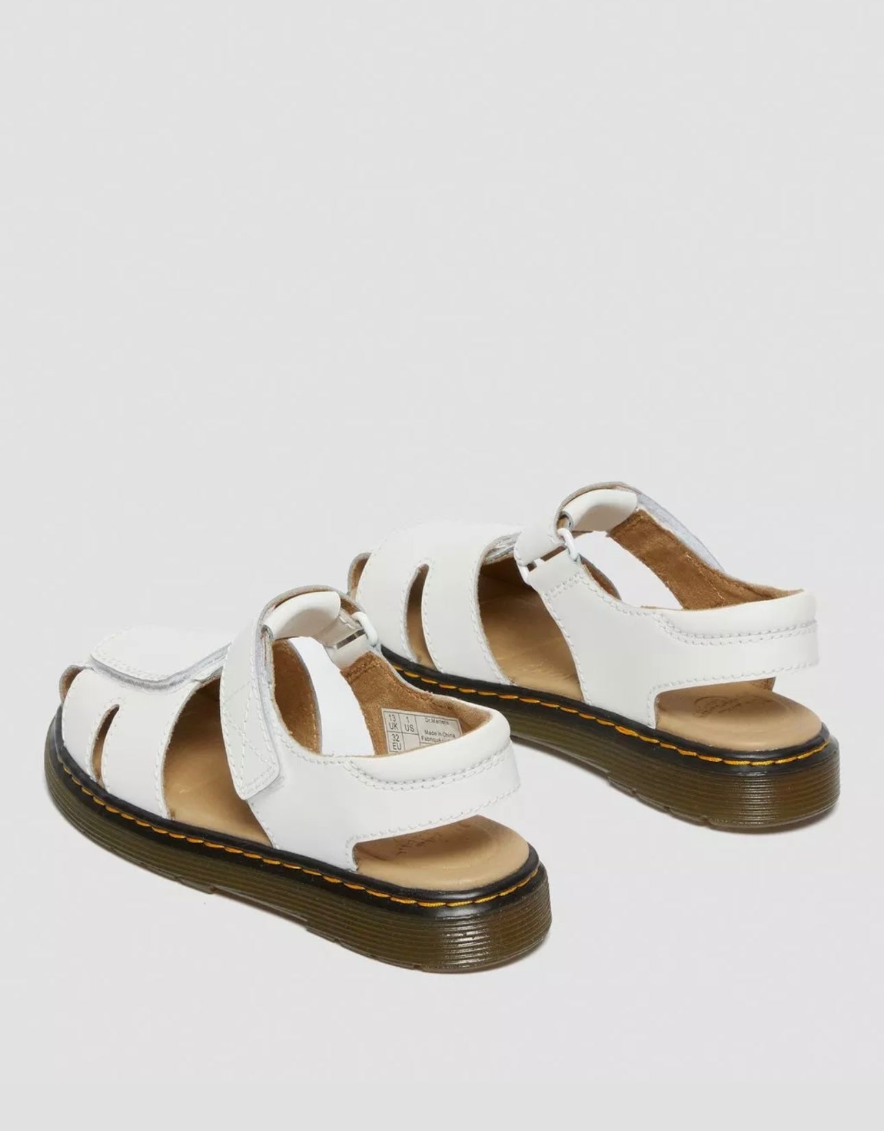 Dr Martens Junior Moby II Leather Strap Sandals