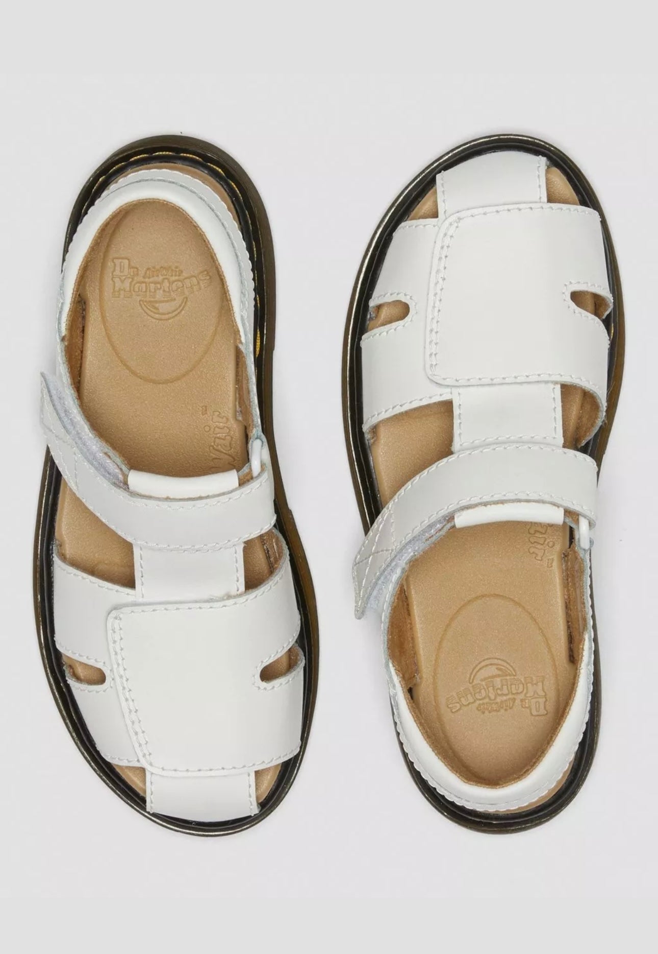 Dr Martens Junior Moby II Leather Strap Sandals