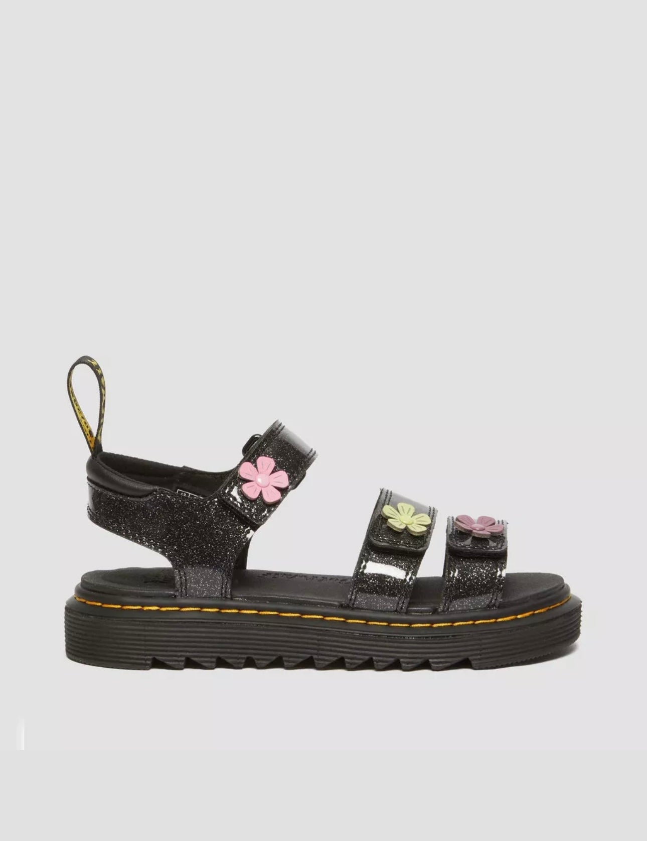 Dr Martens Junior Klaire Coated Glitter Sandals
