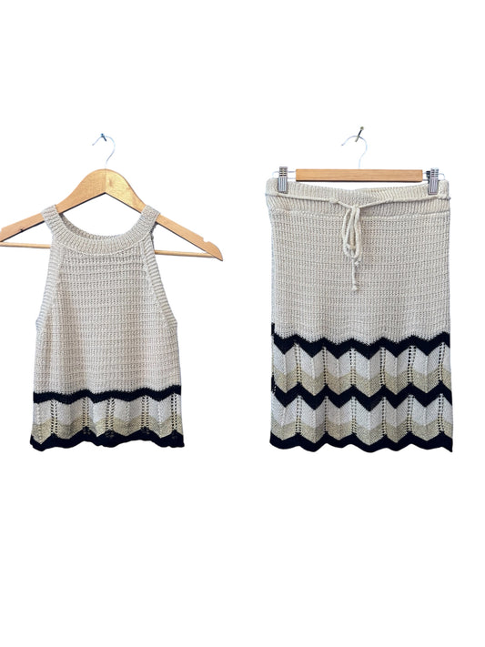 Women’s Knitted 2 Piece Set Top & Skirt