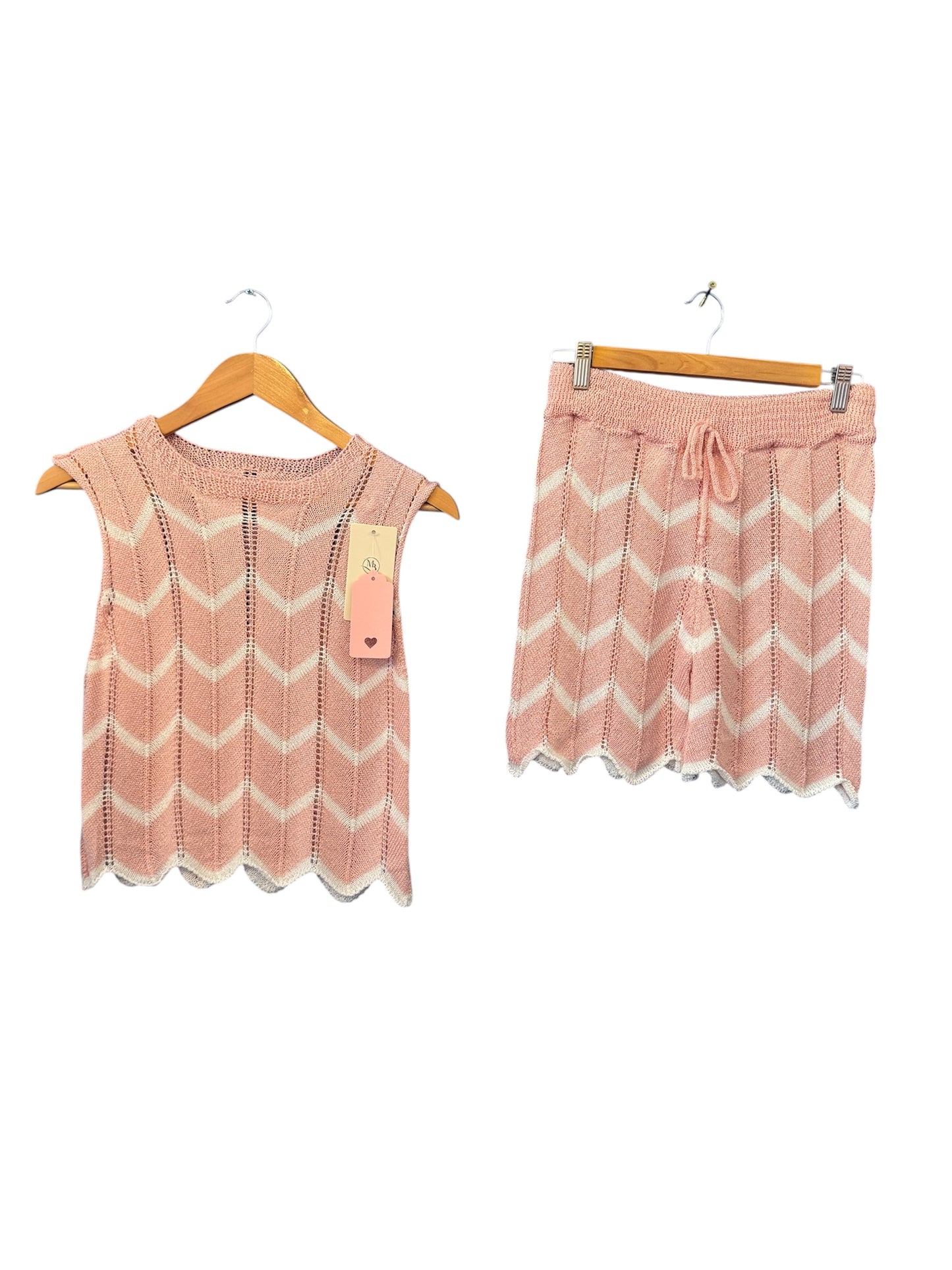 Women’s Knitted 2 Piece Set Top & Shorts